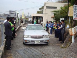 「青色防犯パトロール隊（青パト）」出発式-1