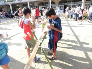 20150822  子ども　流しソーメン