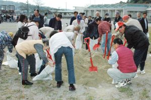 H29.11.4防災訓練土のう